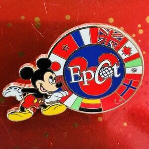 Disney Epcot Exclusive Mickey Mouse Single Pin Walt Disney World Showcase